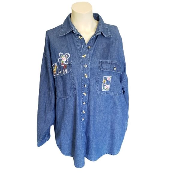 Bumble Bee/ Gardener Peter Joseph & Honey Denim Button Down - Picture 1 of 9